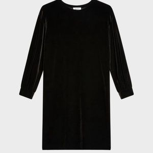 DKNY Long Sleeve Black Velvet mini dress Medium